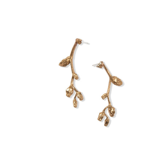 Bronze Medium Falling Star Studs