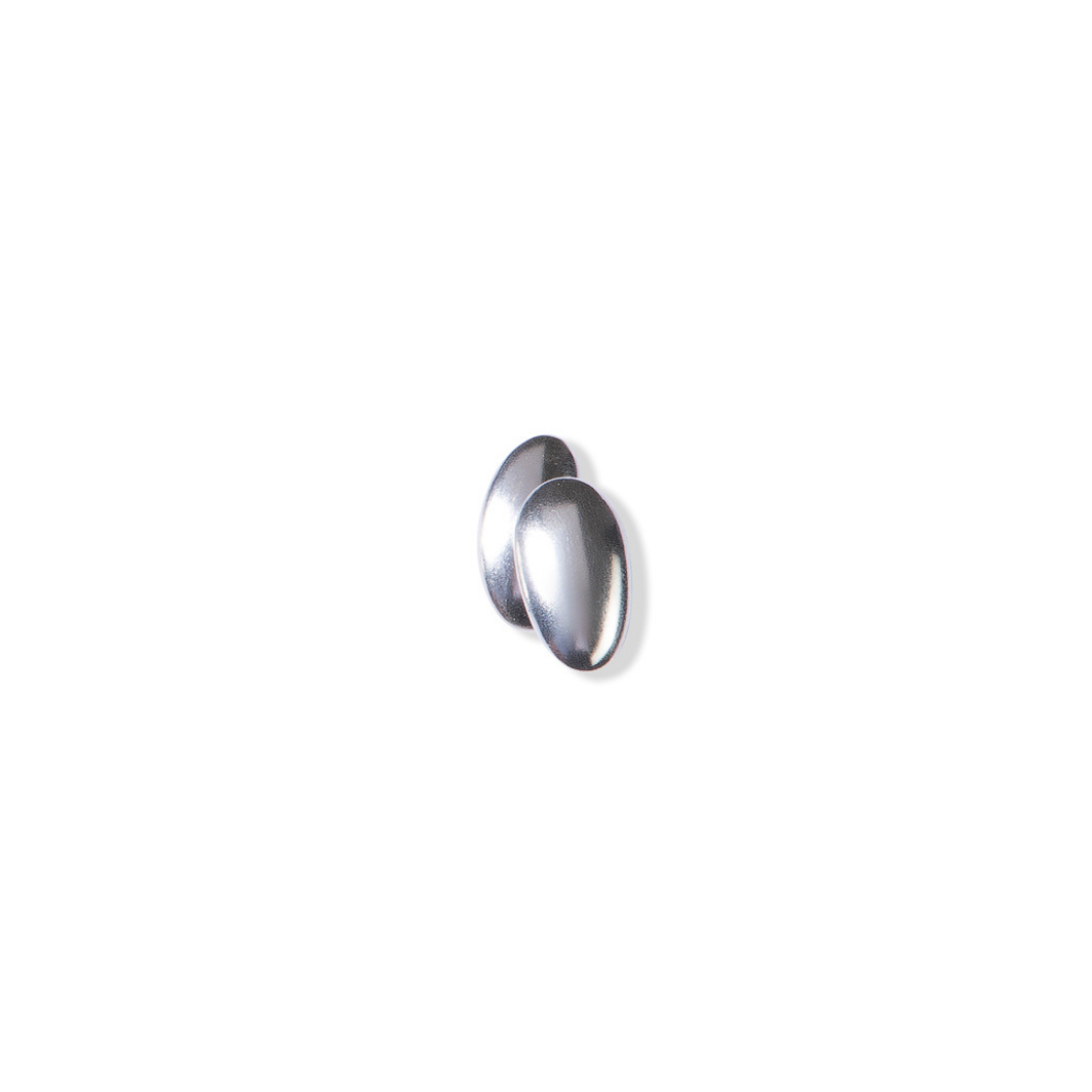Silver Pebble Studs A