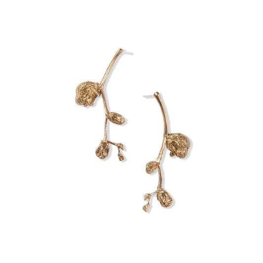 Bronze Large Falling Star Studs