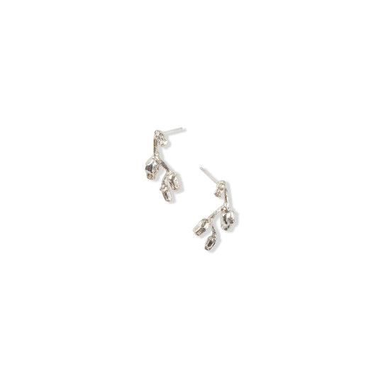 Small Silver Falling Star Studs