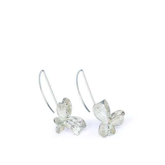 Silver Large Spikethorn Hook Earrings