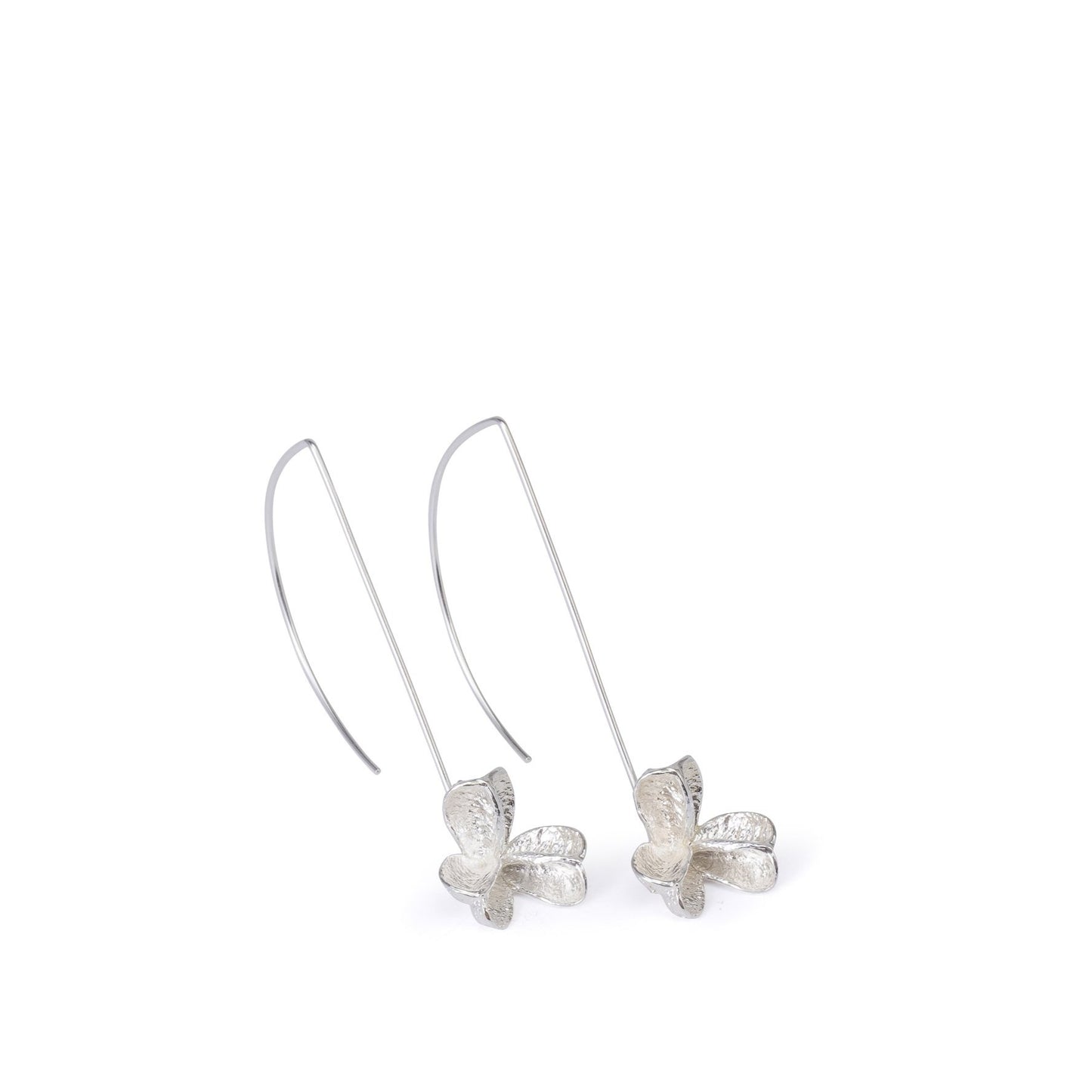 Silver Small Spikethorn Hook Earrings