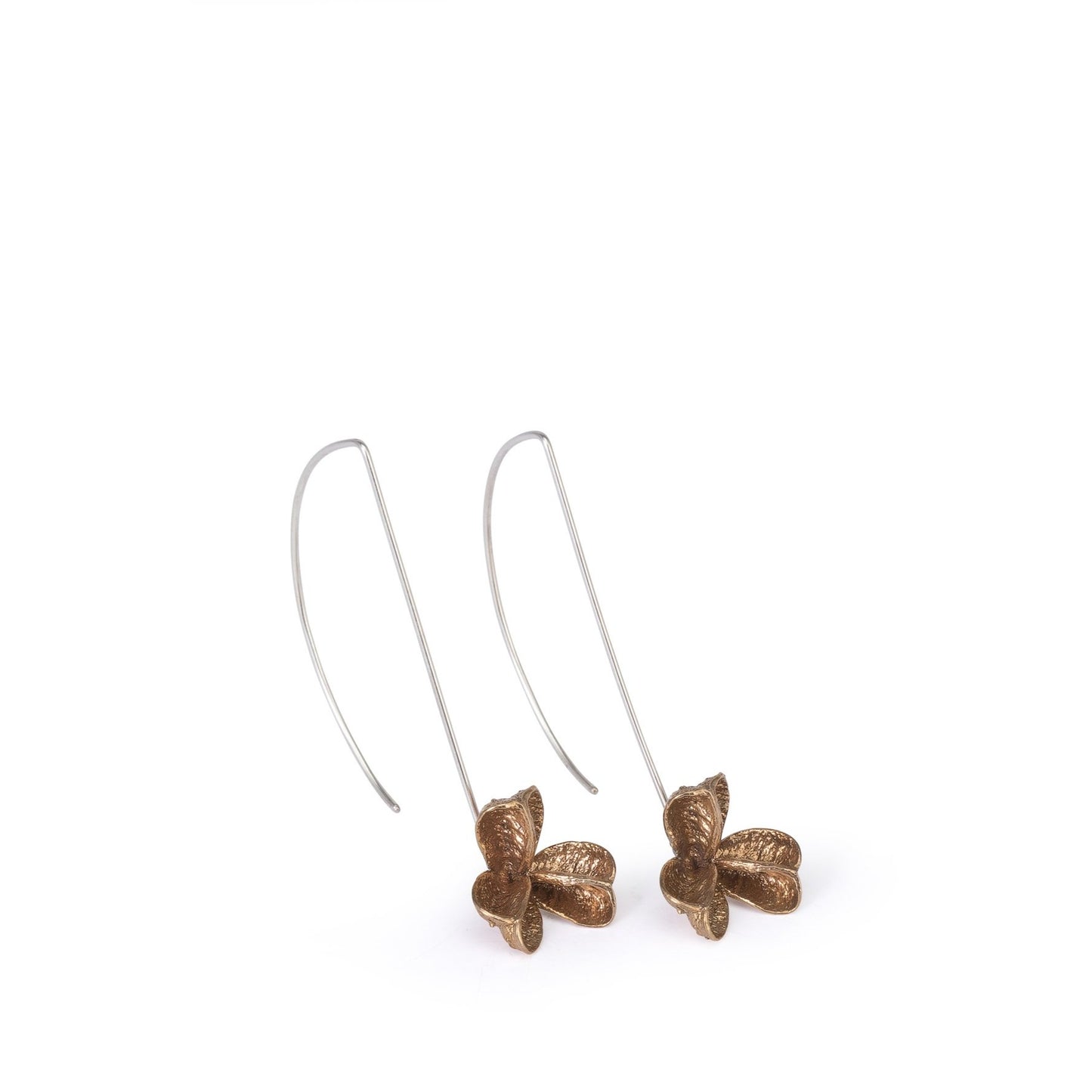 Bronze Small Spikethorn Hook Earrings