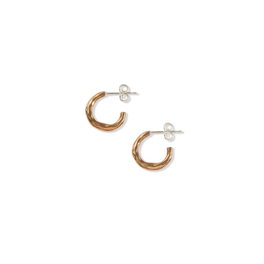 Small Bronze Hoops