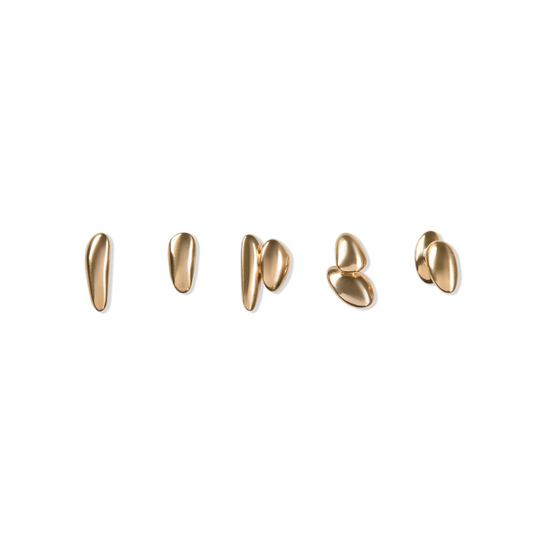 Bronze Pebble Studs - Style C1, D1, D2, C2, A