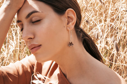 Bronze Small Spikethorn Hook Earrings