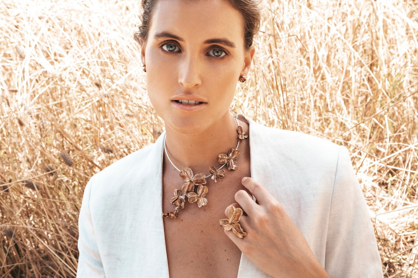 Asymmetrical Spikethorn Collar Necklace - Tiffany Marx - Inspired Jewellery