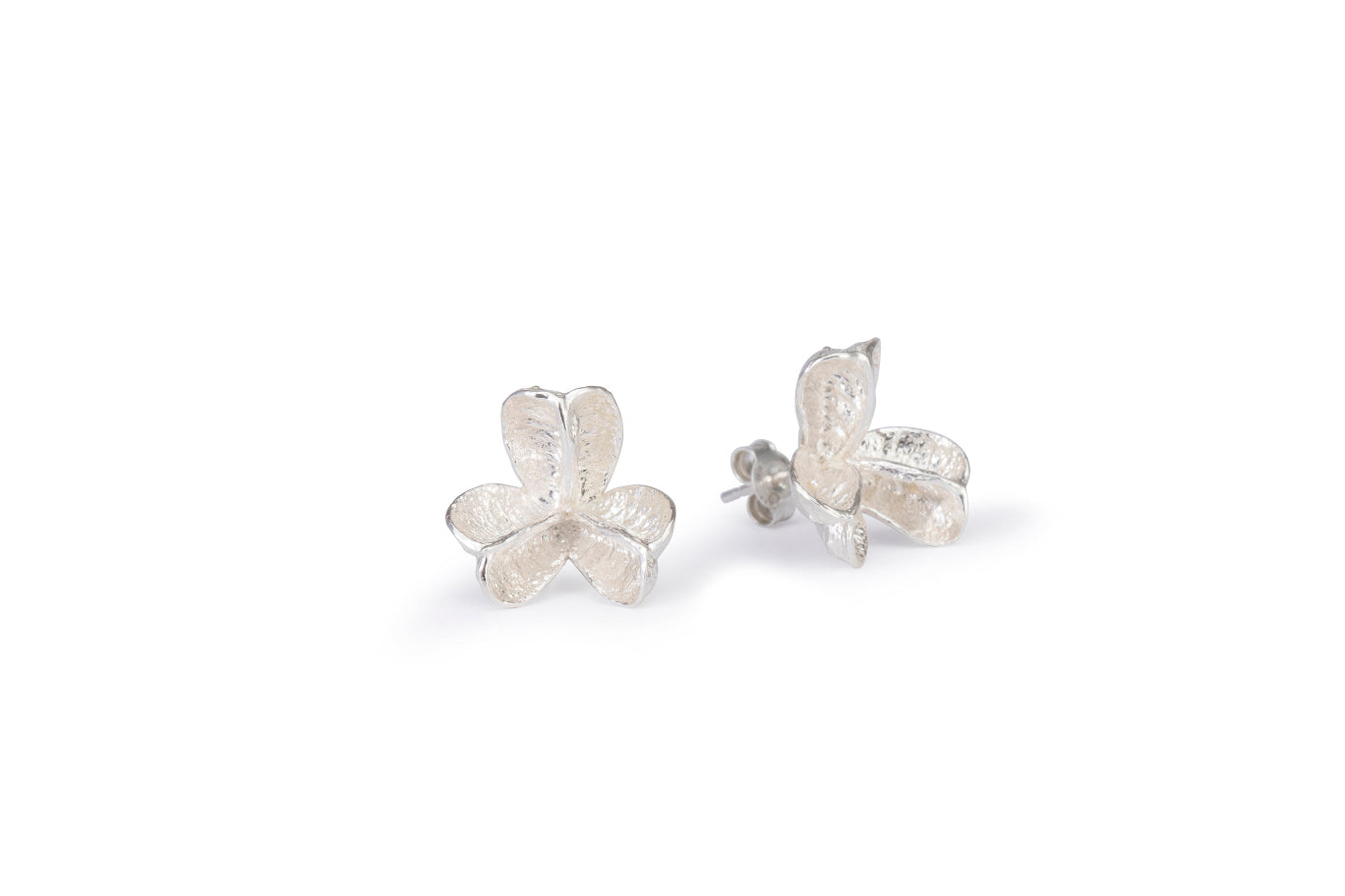 Large Silver Spikethorn Studs