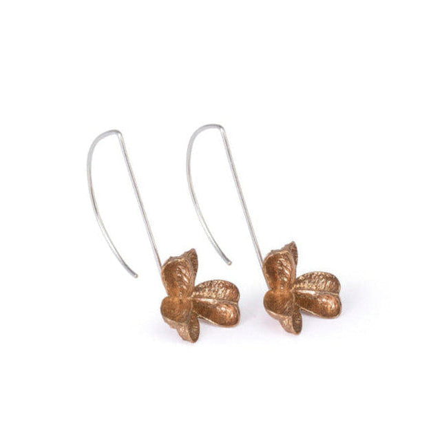 Small Bronze Short Spikethorn Hook Earrings by Tiffany Marx