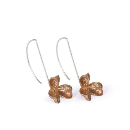Small Bronze Short Spikethorn Hook Earrings by Tiffany Marx