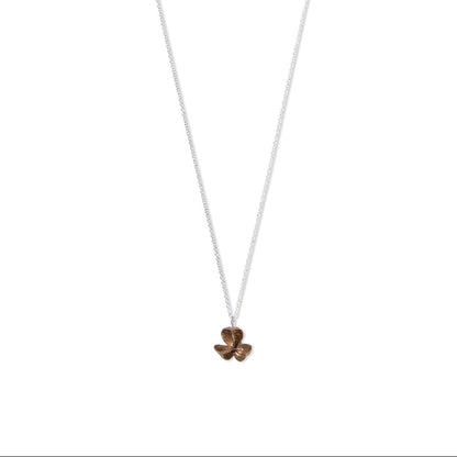 medium bronze spikethorn pendant by Tiffany Marx on a silver chain