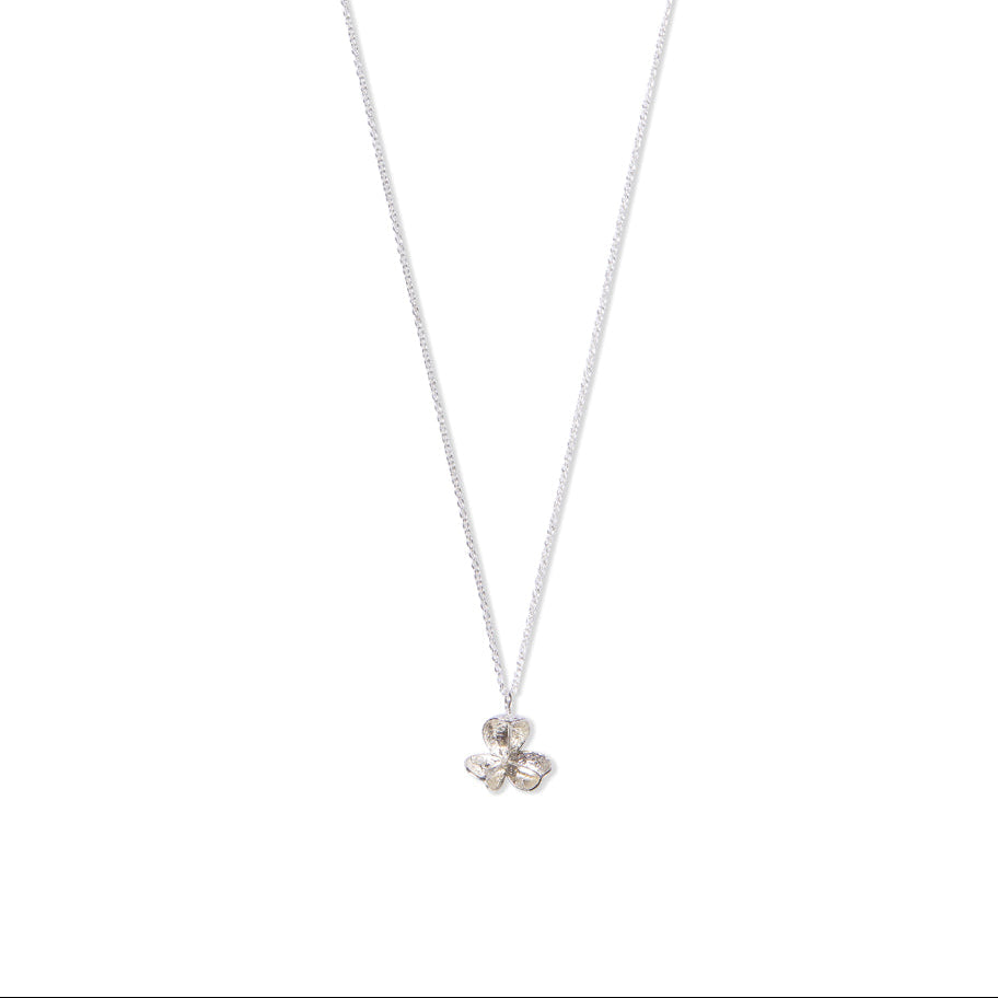 medium silver spikethorn pod pendant by Tiffany Marx on a silver chain
