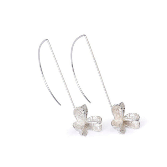 Small Silver Long Spikethorn Hook Earrings by Tiffany Marx