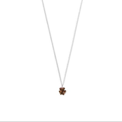 small bronze spikethorn pod pendant by Tiffany Marx on a silver chain