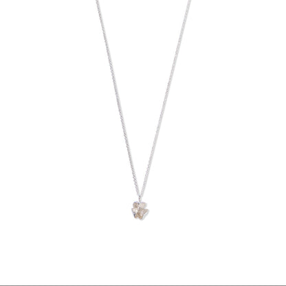 small silver spikethorn pod pendant by Tiffany Marx on a silver chain