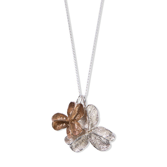 XL double spikethorn pod pendant by tiffany marx larger in silver and smaller in bronze