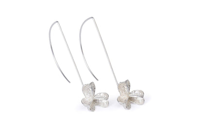 Silver Small Spikethorn Hook Earrings