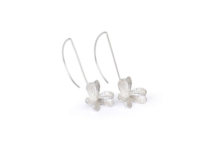 Silver Small Spikethorn Hook Earrings