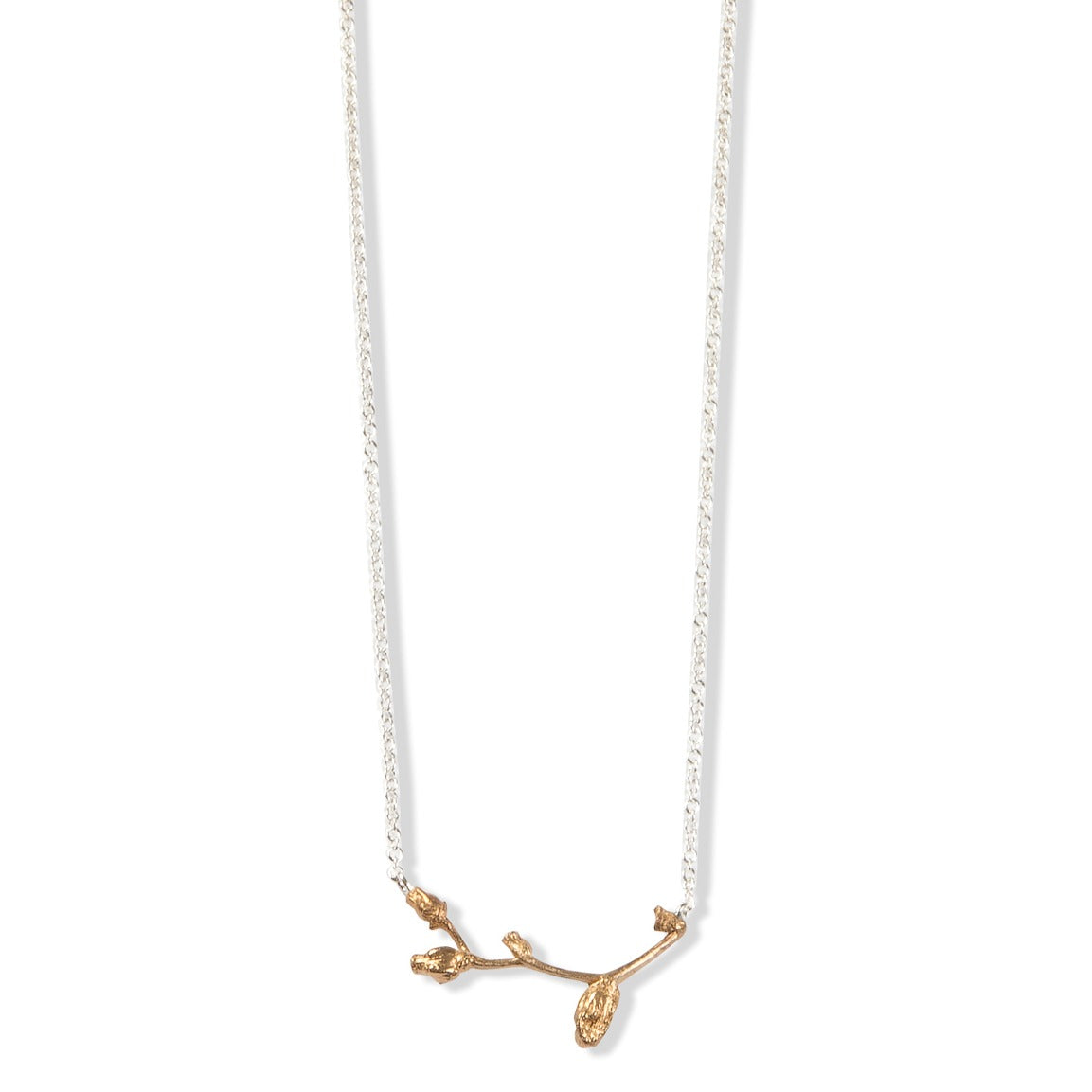Bronze Falling Star Necklace  n silver chain by Tiffany Marx
