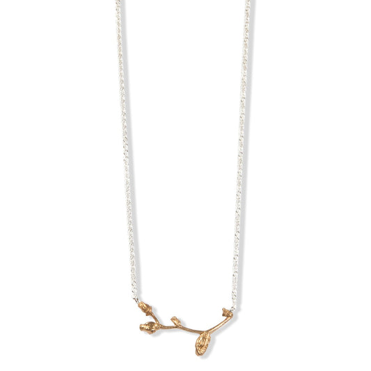 Bronze Falling Star Necklace  n silver chain by Tiffany Marx