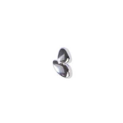 Silver Pebble C2 Studs by Tiffany Marx