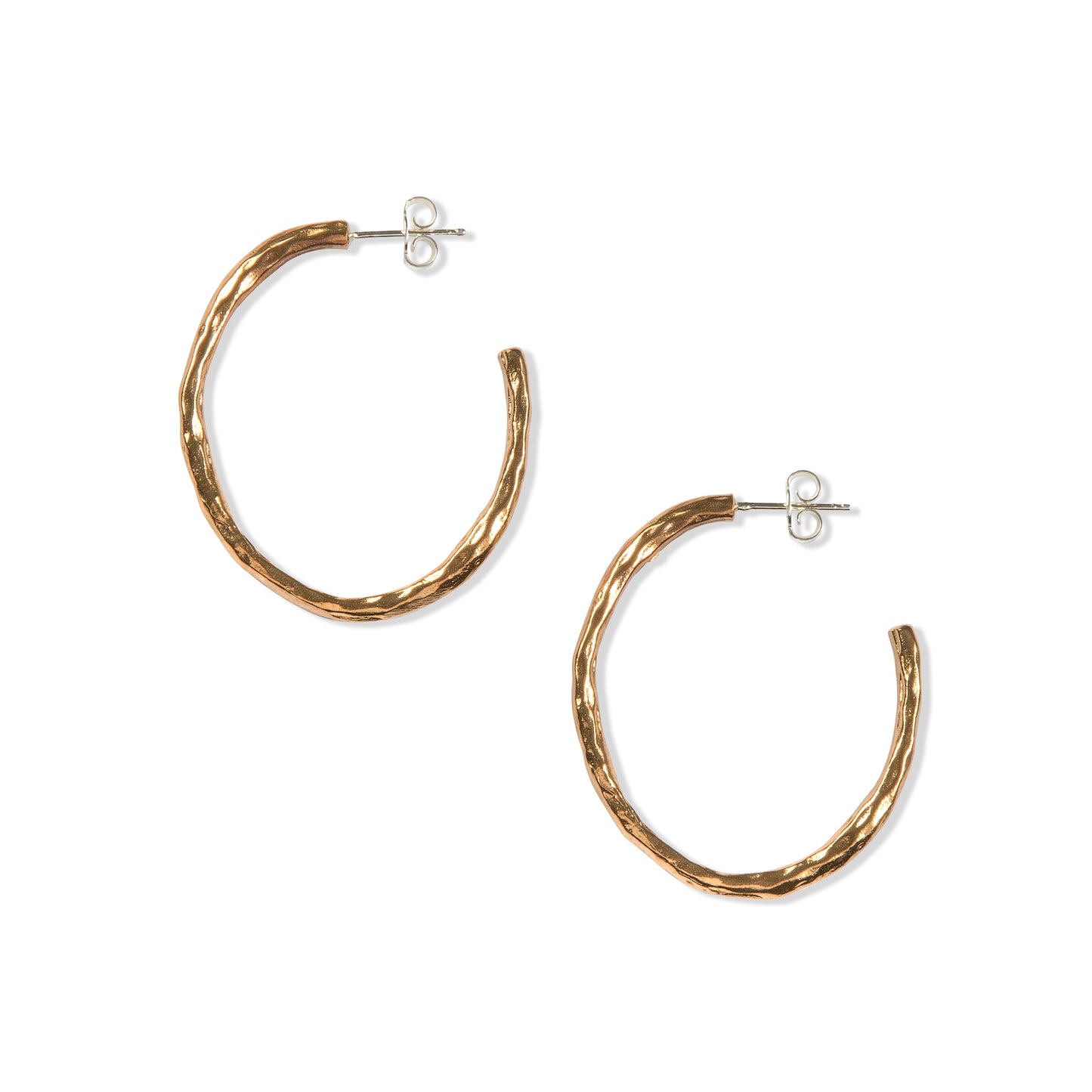 Jumbo Bronze Hoops by Tiffany Marx