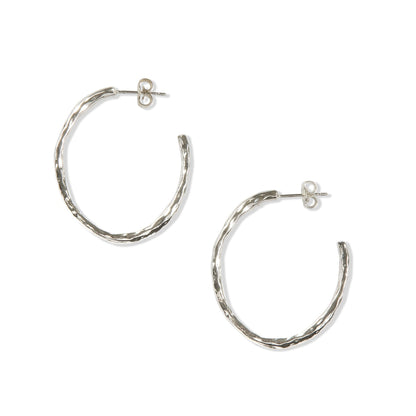 Jumbo Silver Hoops by Tiffany Marx