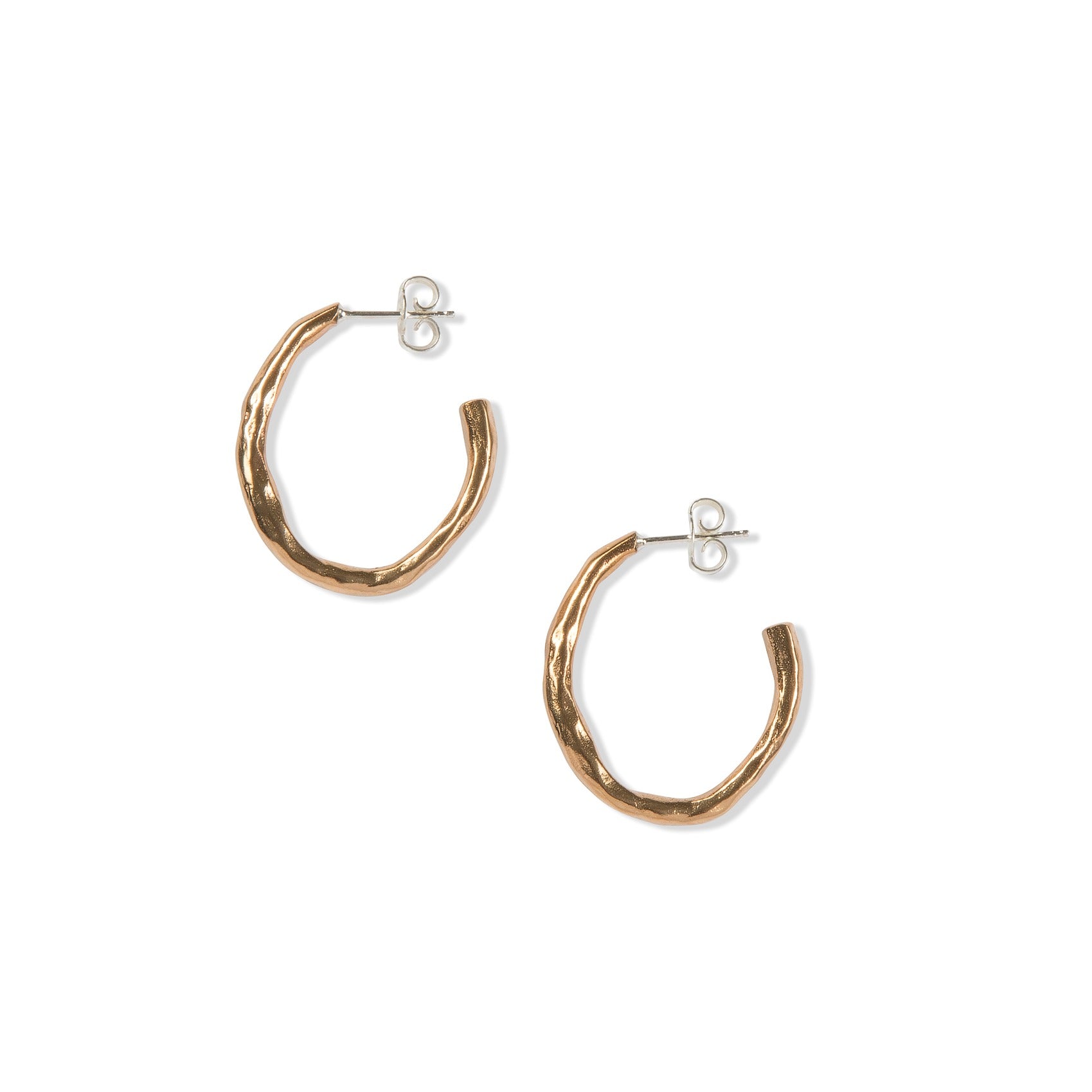 Large Bronze Hoops by Tiffany Marx