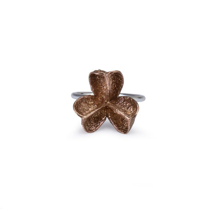 Large Bronze Spikethorn Stack Rings by Tiffany Marx