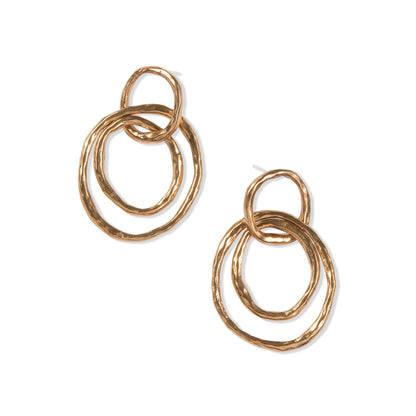 Large Bronze Statement Hoops by Tiffany Marx