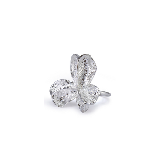 Large Silver Spikethorn Pod Ring by Tiffany Marx