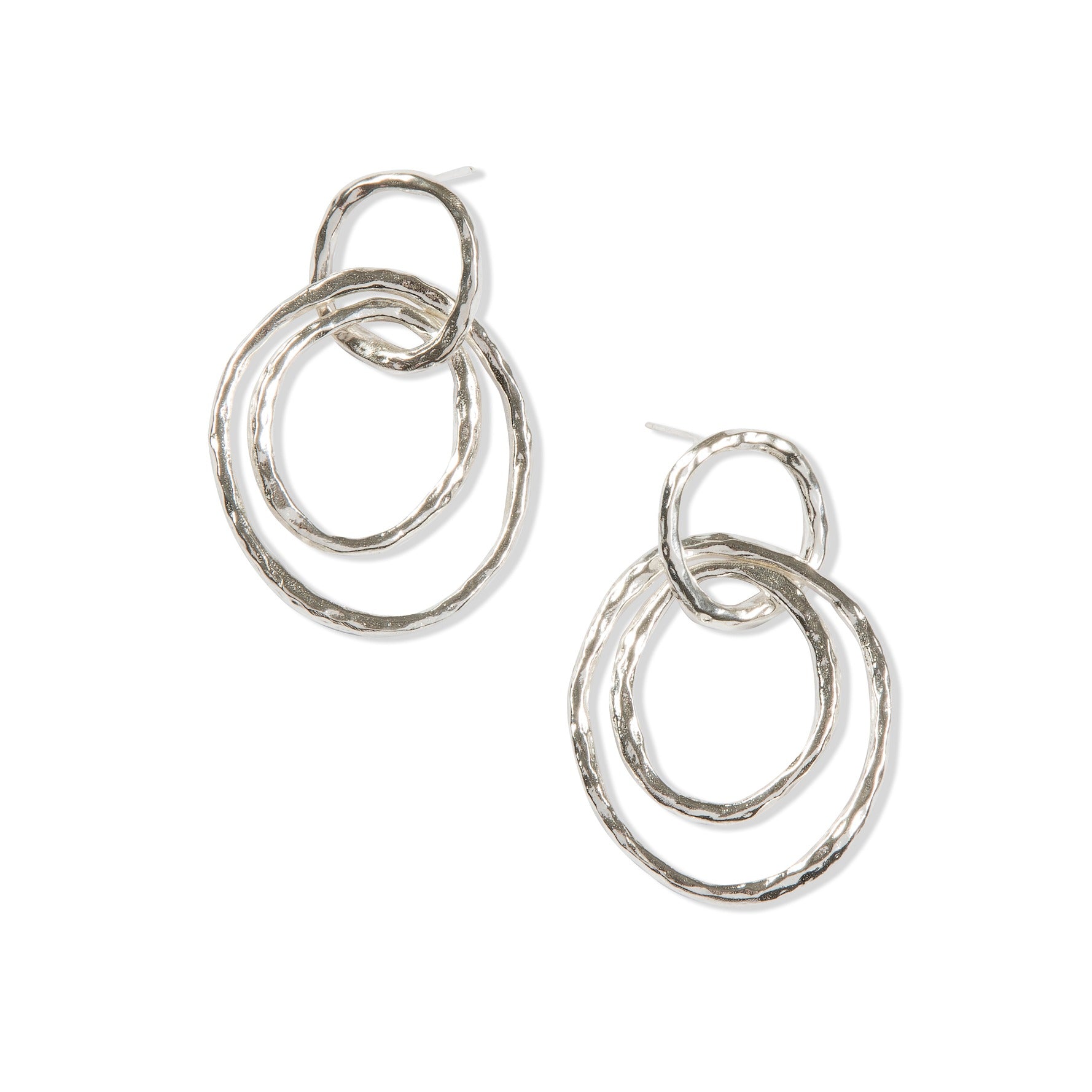 Large Silver Statement Hoops by Tiffany Marx