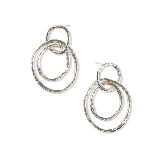 Large Silver Statement Hoops by Tiffany Marx