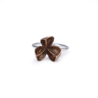 Medium Bronze Spikethorn Stack Rings by Tiffany Marx