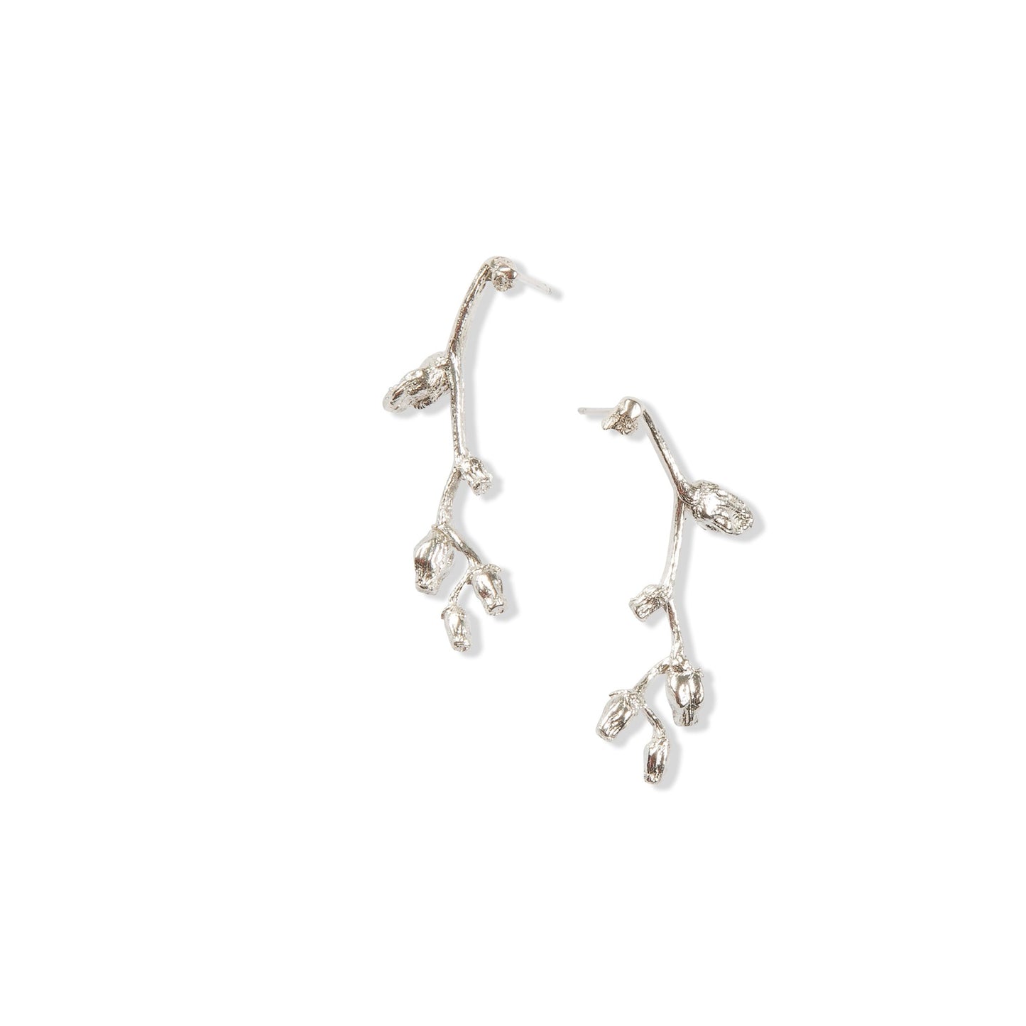 Silver Medium Falling Star Studs by Tiffany Marx