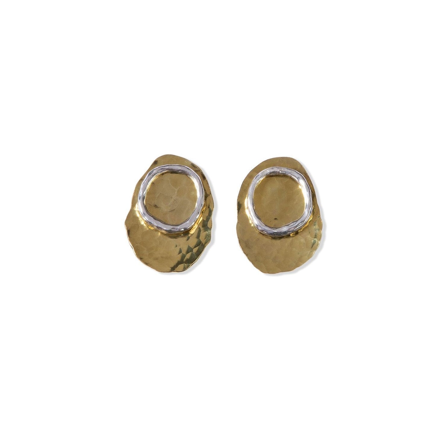 Oval Duos - Bronze Back and Silver Stud Front by Tiffany Marx