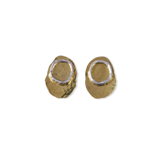 Oval Duos - Bronze Back and Silver Stud Front by Tiffany Marx