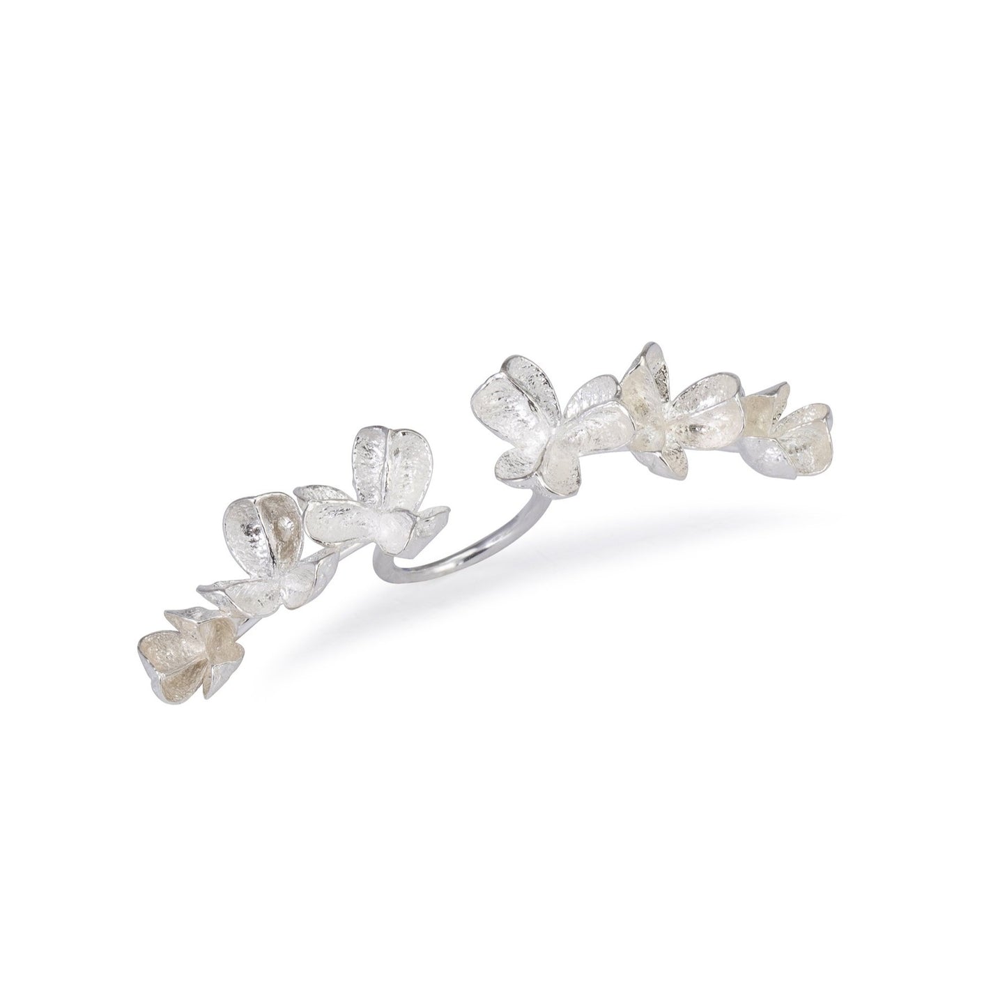 Silver Spikethorn Statement Bar Ring by Tiffany Marx