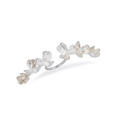 Silver Spikethorn Statement Bar Ring by Tiffany Marx