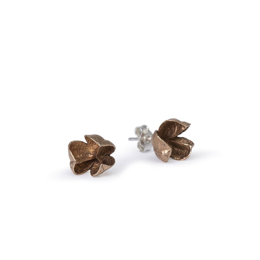 Small Bronze Spikethorn Studs by Tiffany Marx