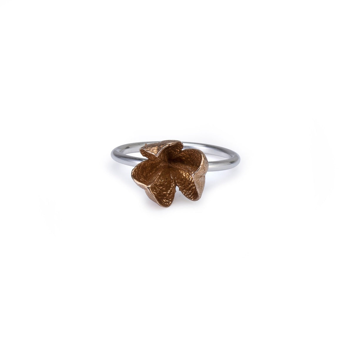 Small Bronze Spikethorn Stack Rings by Tiffany Marx