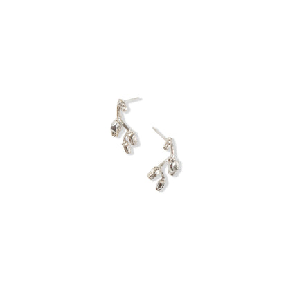 Small Silver Falling Star Studs by Tiffany Marx