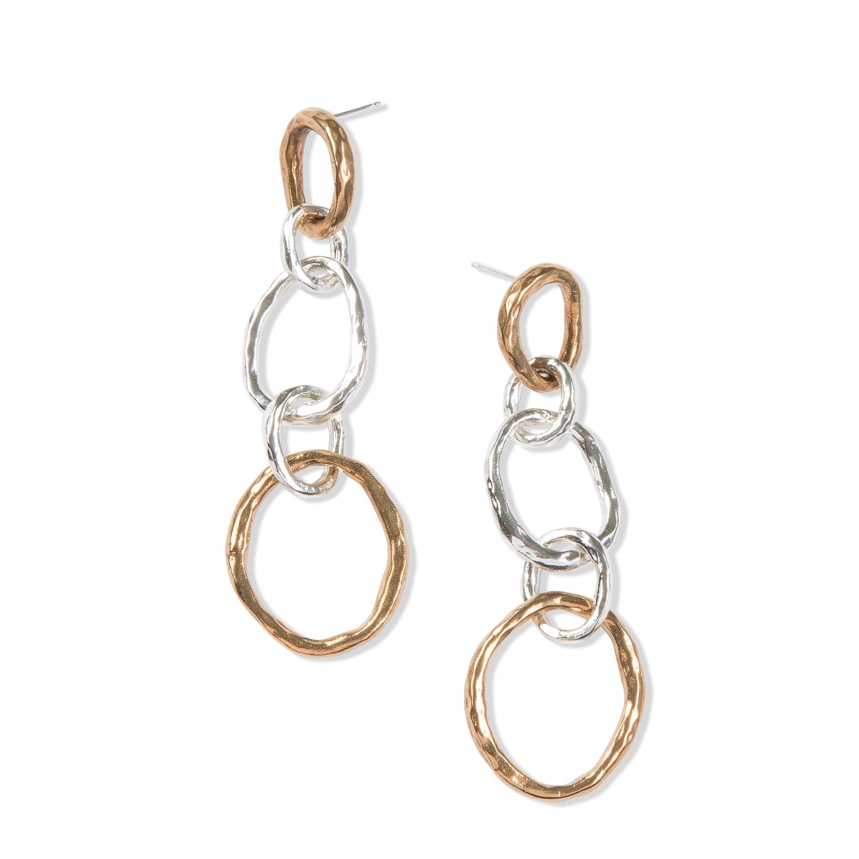 Two-Tone Statement Hoops by Tiffany Marx