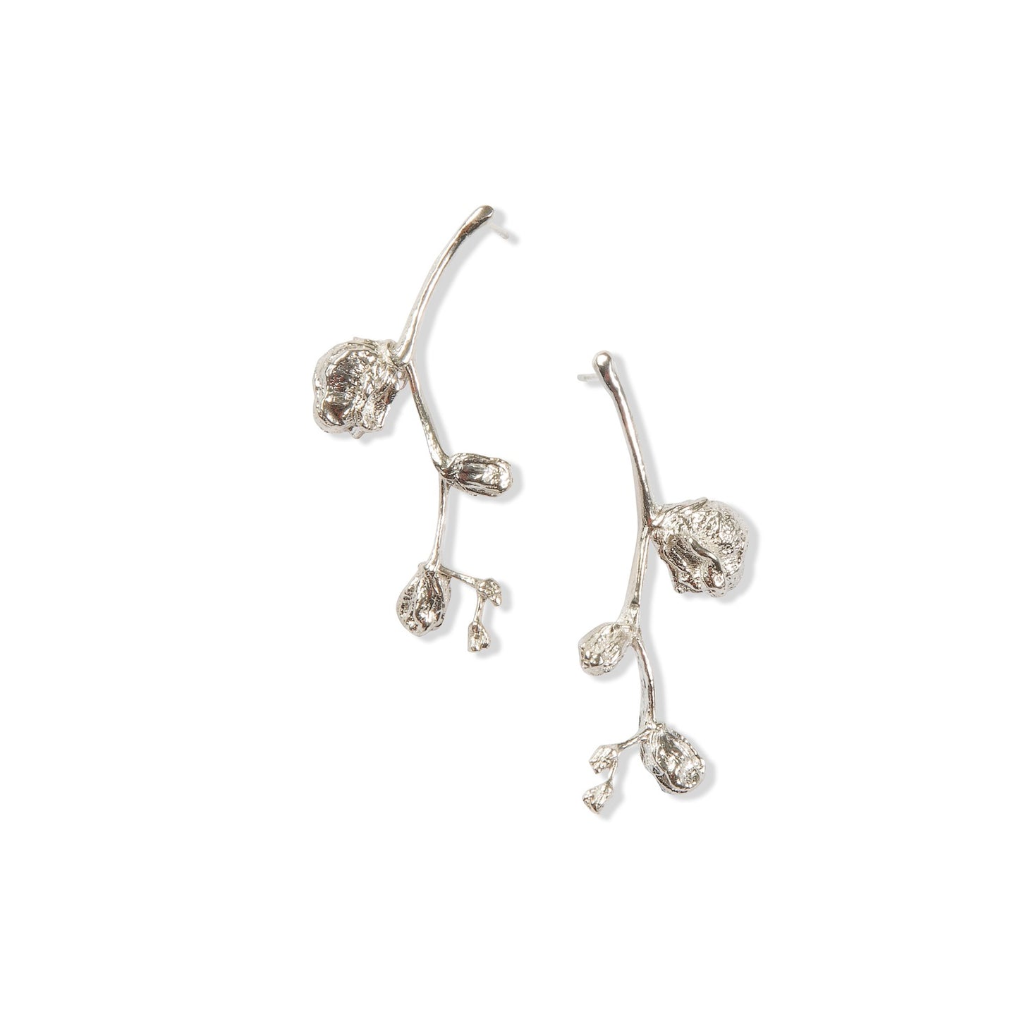 Silver Large Falling Star Studs by Tiffany Marx