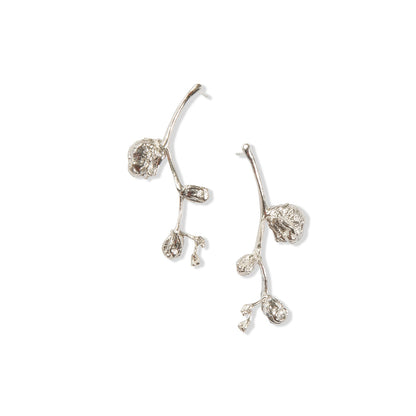 Silver Large Falling Star Studs by Tiffany Marx
